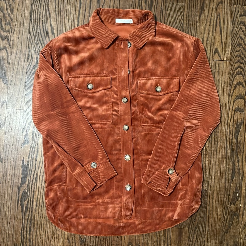 NWOT Soft! Sugar Rain corduroy button down. Size Medium